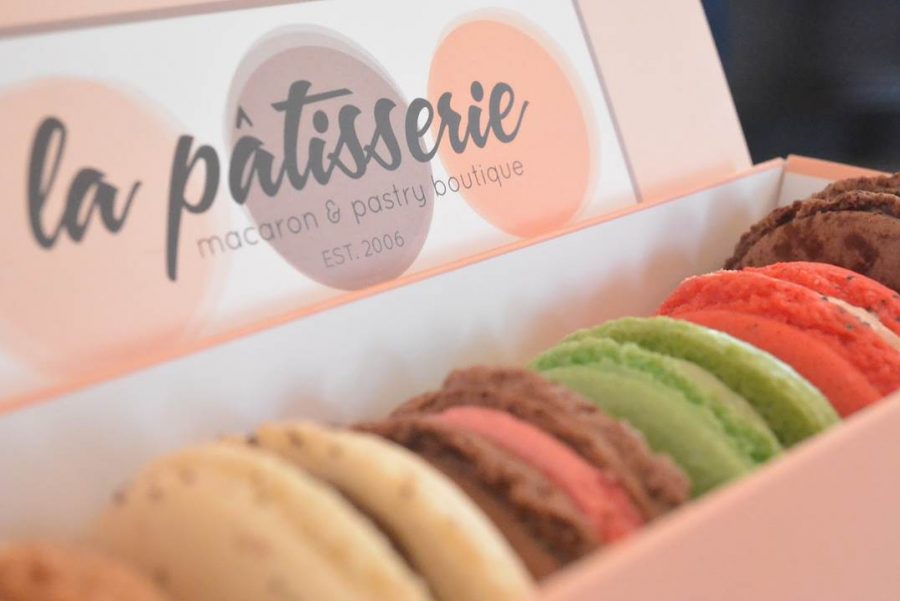 La Patisserie offers a variety of desserts including macarons.
